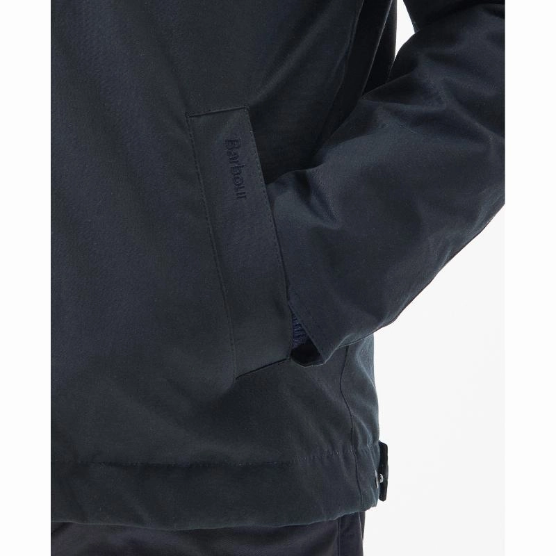 Barbour Spen Mens Wax Jacket - Navy Hot Deals Today Special Offer Inside