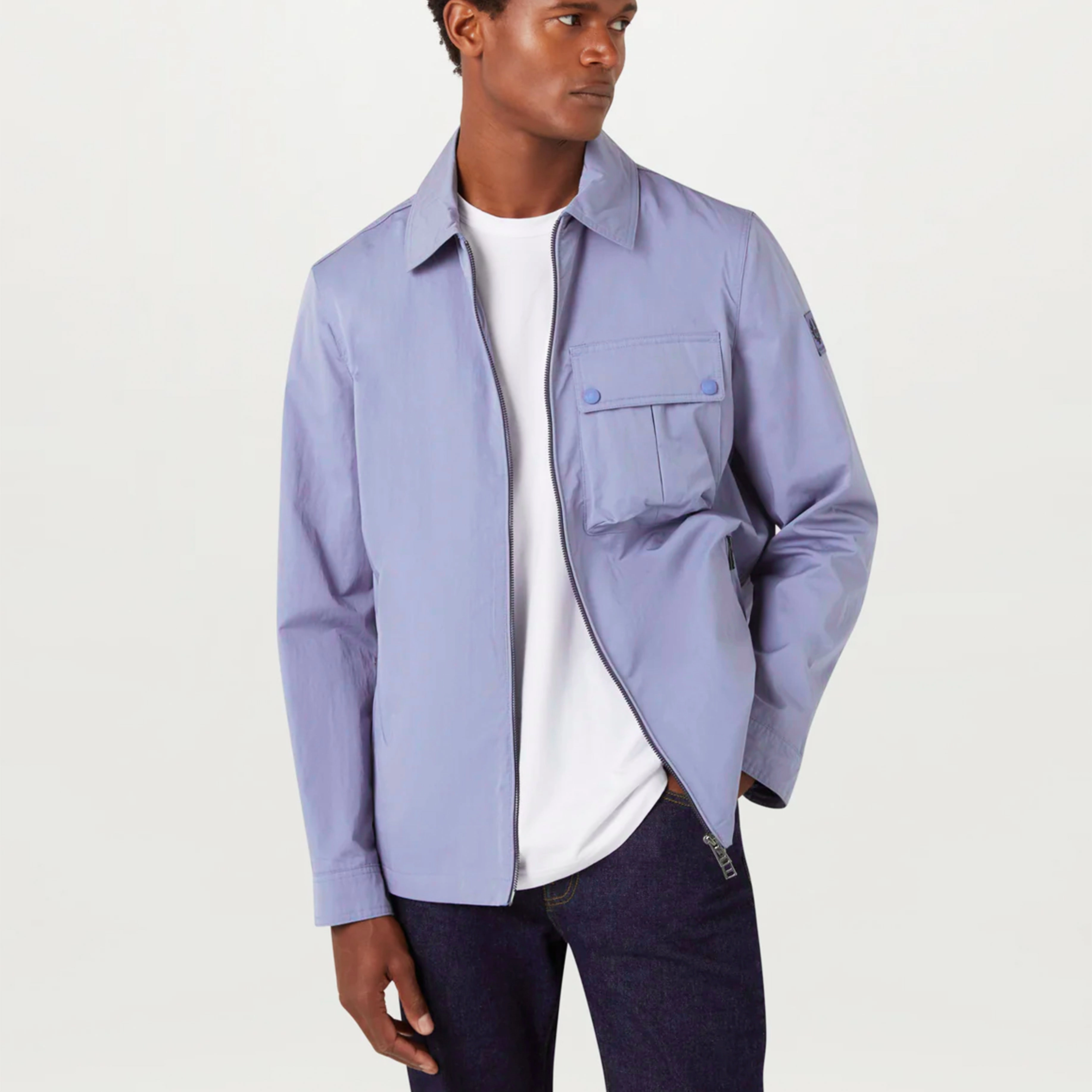 Perfect Gift Offer New Arrival Discount Belstaff Drome Overshirt Pale Heather