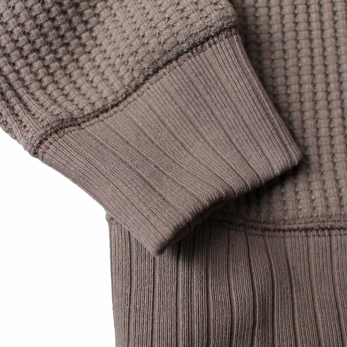 Jackman Waffle Mid-Neck Taupe Todays Mega Savings