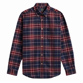 Special Surprise Sale Portuguese Flannel Station Shirt Blue / Red