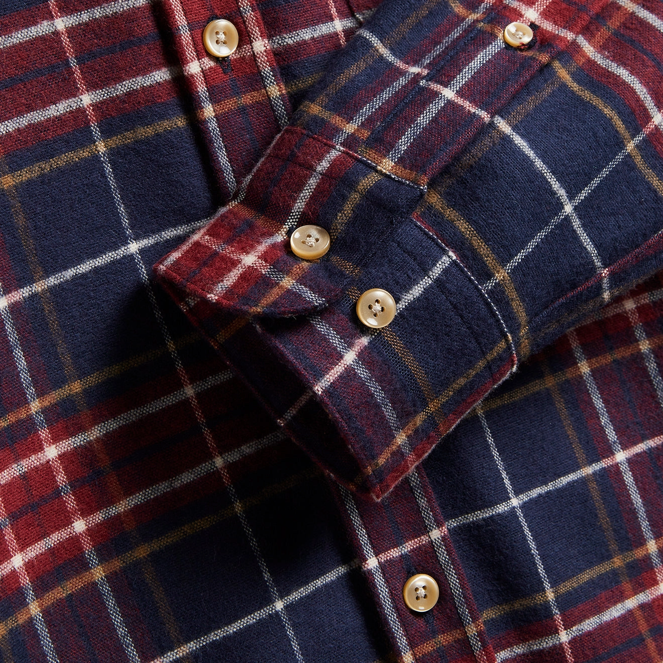 Portuguese Flannel Station Shirt Blue / Red Grab It Fast