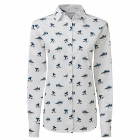 Schoffel Owen Williams Ladies Shirt - Lapwing Print Deal of the Day Clearance Sale Now