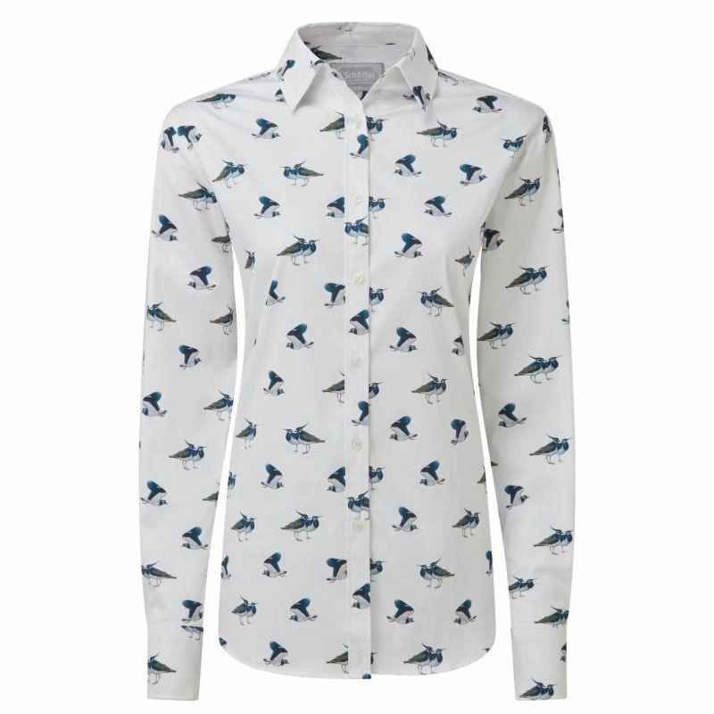 Schoffel Owen Williams Ladies Shirt - Lapwing Print Deal of the Day Clearance Sale Now
