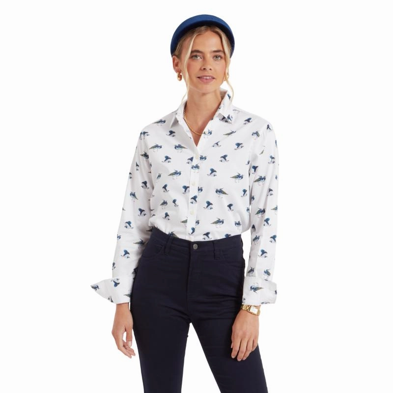 Schoffel Owen Williams Ladies Shirt - Lapwing Print Big Sale Today Online Exclusive Steal