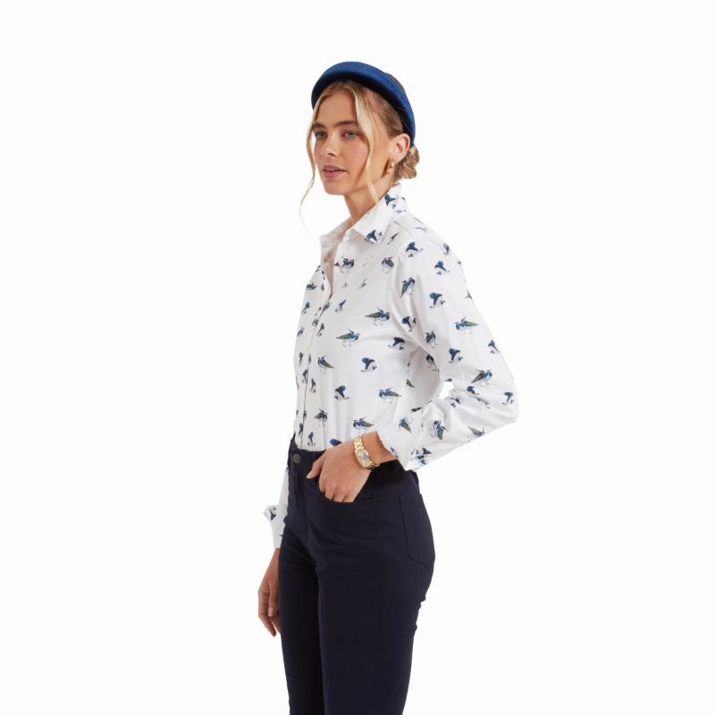 Schoffel Owen Williams Ladies Shirt - Lapwing Print Special Steal Event