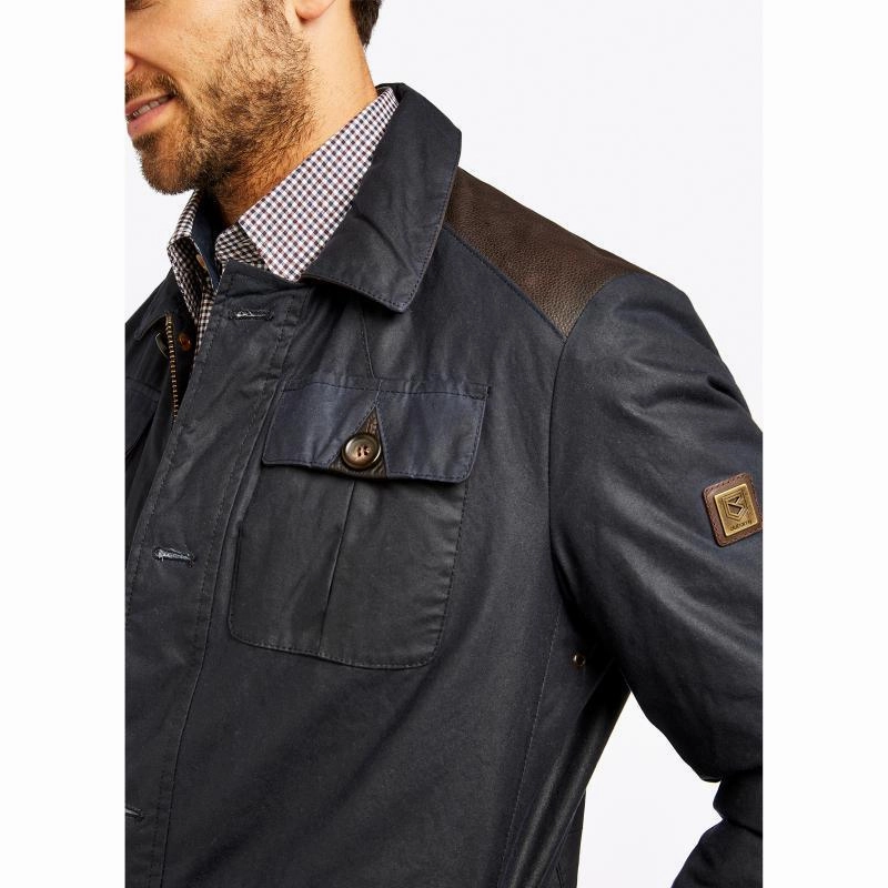 Dubarry Broadford Mens Waxed Primaloft Jacket - Navy MustHave Items Shop Save Big
