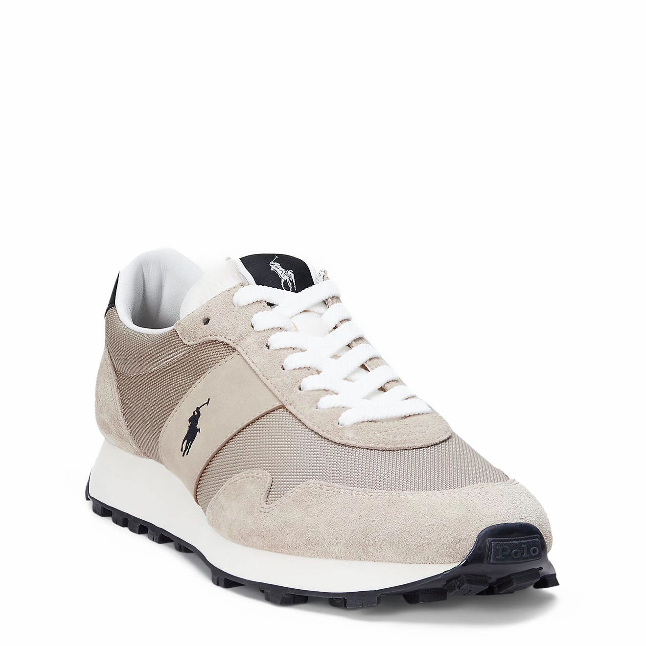 Polo Sport Prl Trail 125 Suede-Panelled Trainer Milkshake / Black Today Only Savings
