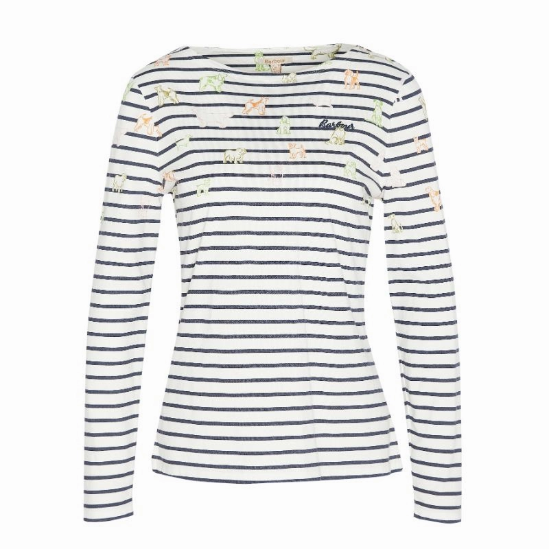 Barbour Bradley Print Ladies Long Sleeve Top - Country Print Shop Smart Save