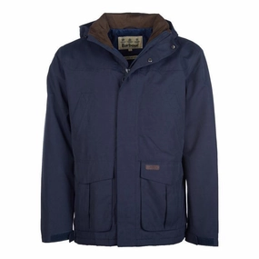 Grab the Deal Now Today Only Special Barbour Brockstone Mens Waterproof Jacket - Navy