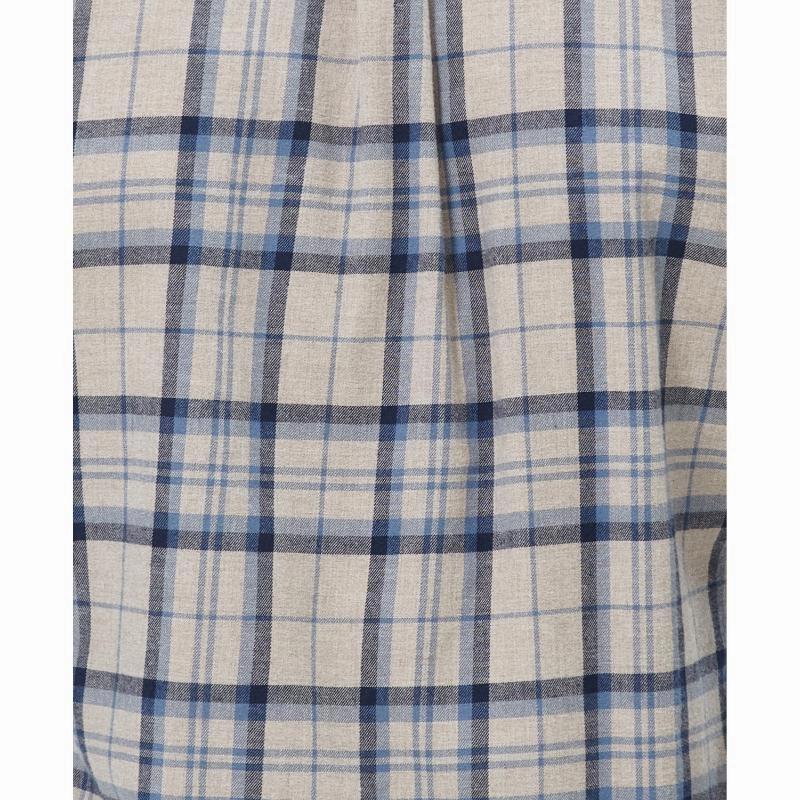 Weekend Specials Hot Clearance Now Barbour Deerpark Tailored Fit Mens Shirt - Ecru