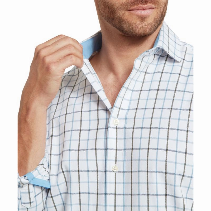 Schoffel Baconsthorpe Tailored Mens Shirt - Mountain Blue Todays Special Savings