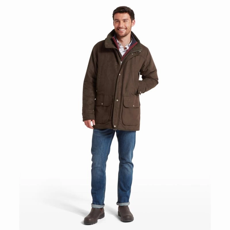 Schoffel Oundle Venturi Mens Waterproof Country Coat - Coffee Bean Grab Todays Deal
