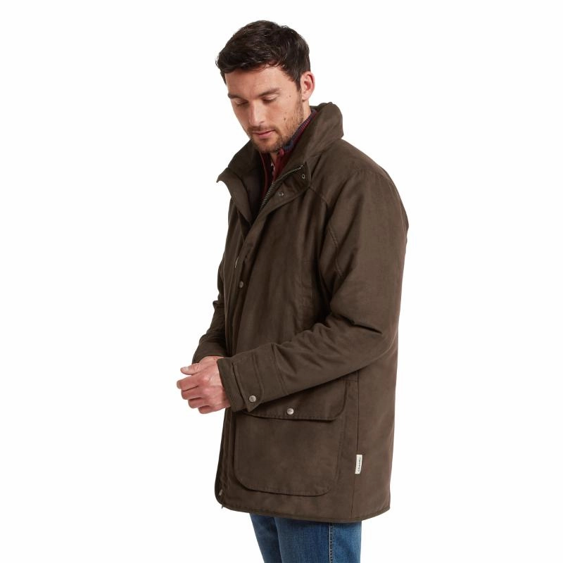 Schoffel Oundle Venturi Mens Waterproof Country Coat - Coffee Bean Grab It Before Gone