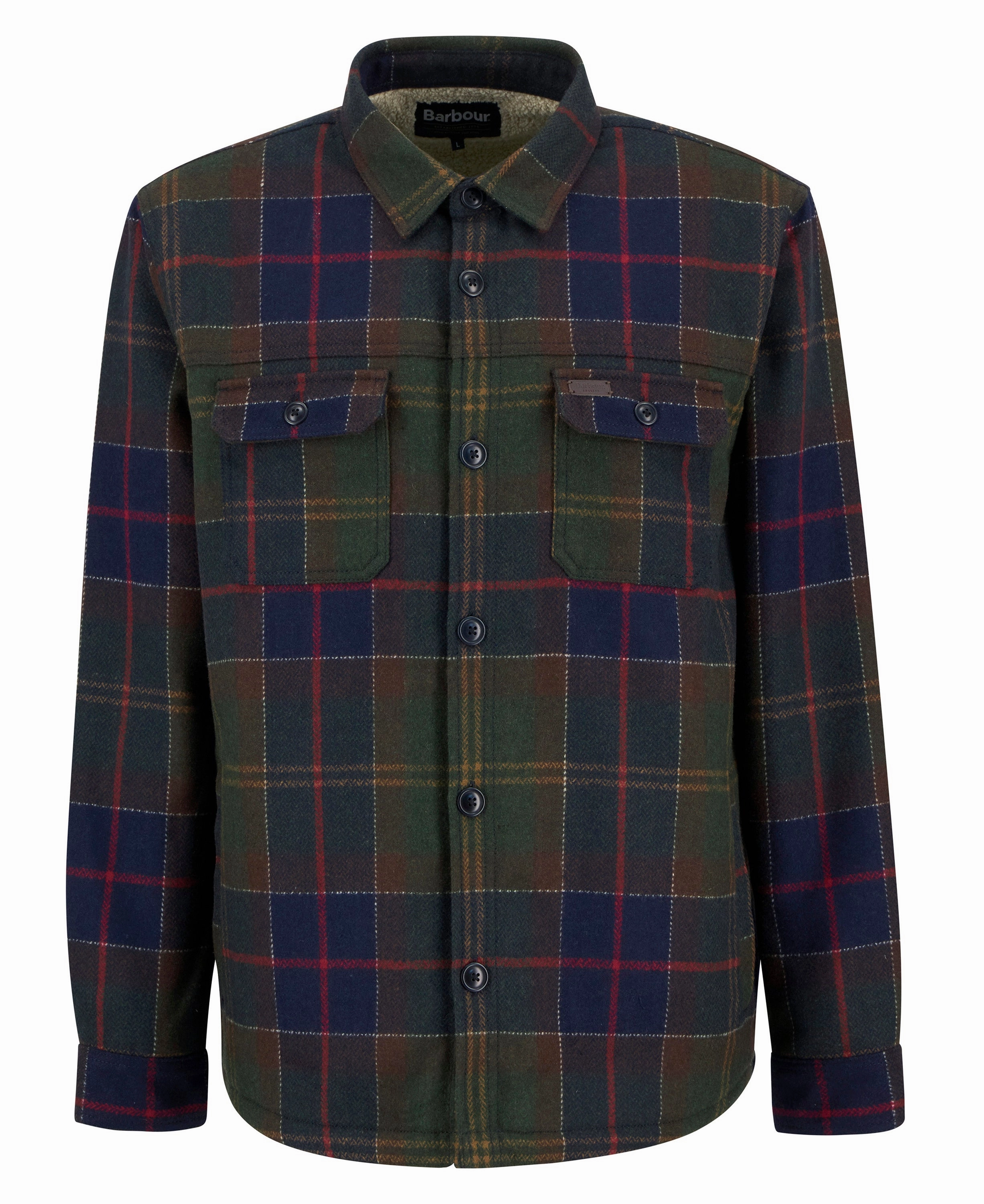 Price Drop Alert MustHave Clearance Barbour Willberry Regular Brushed Check Mens Overshirt - Classic Tartan