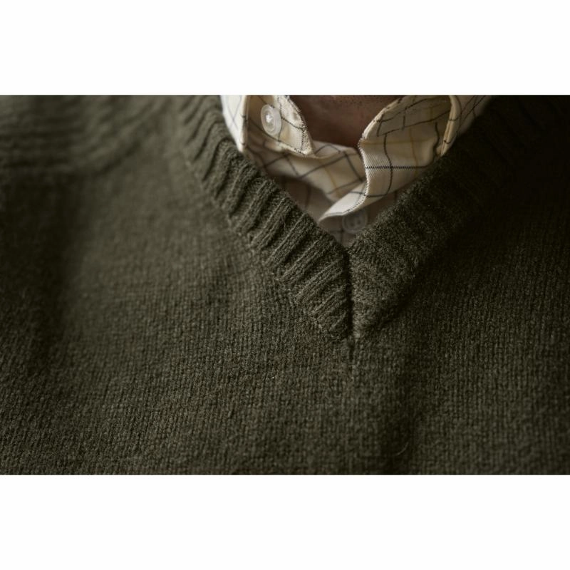 Harkila Vincent Merino Mens V-Neck Jumper - Rosin Shop Hot Deals
