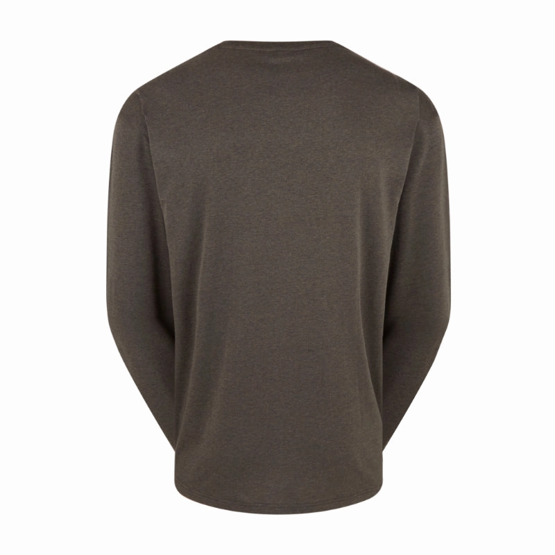 Flash Pick Today Ridgeline Baseline Long-Sleeve Mens Top - Light Bark Marl
