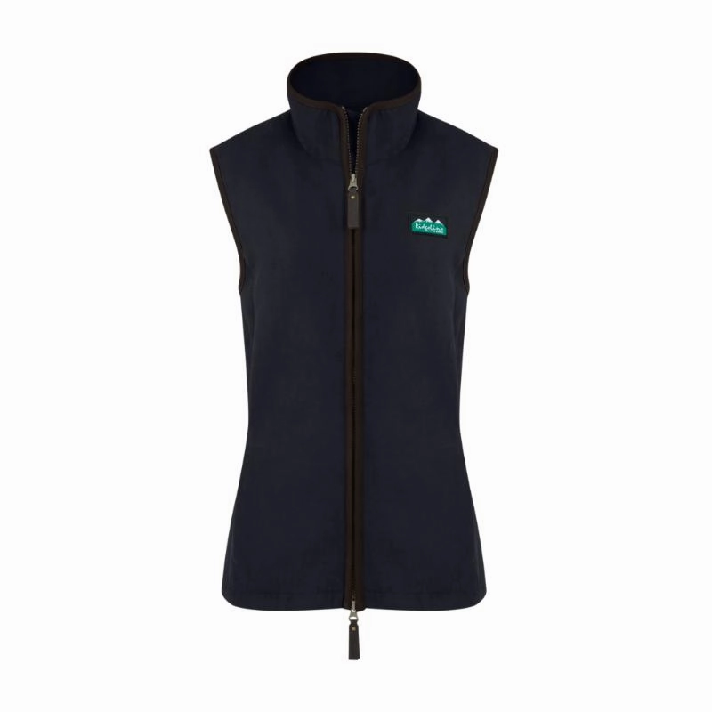 Ridgeline Monarch Ladies Knitted Gilet - Navy Shop Smart Save Flash Discount Today