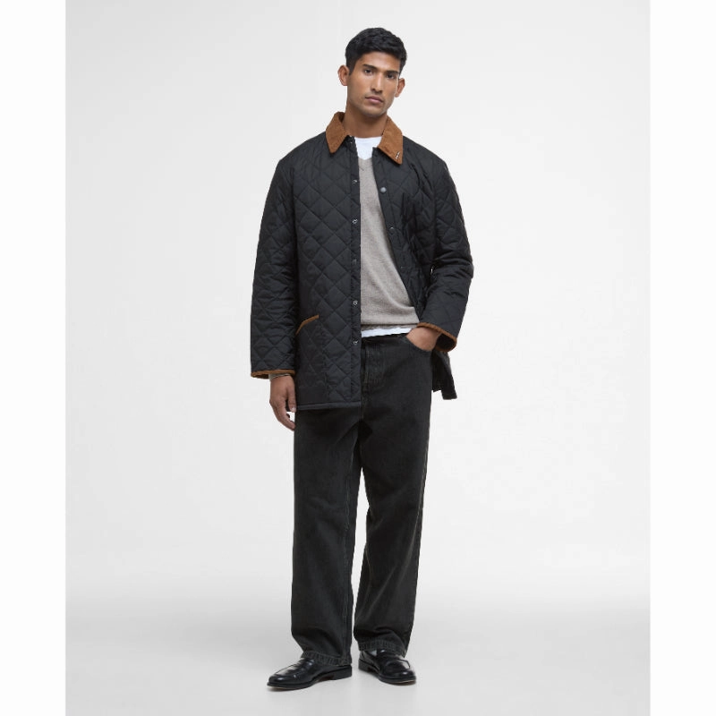 Barbour 30Th Anniversary Liddesdale Quilted Mens Jacket - Black MustHave Deals Grab It Fast