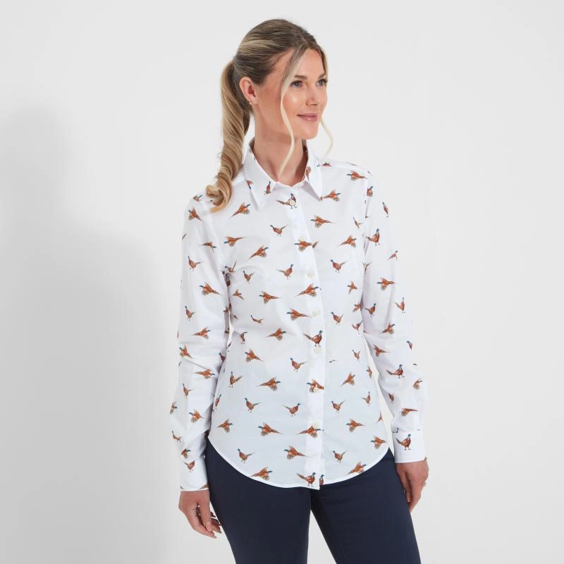 Schoffel Ladies Norfolk Shirt - Pheasant Today Only Special
