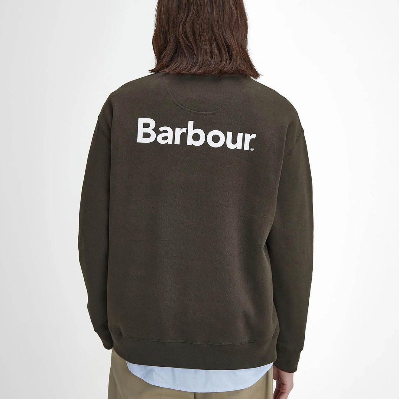 Barbour Brushed Nicholas Os Crew Neck Sweatshirt Sage Exclusive Deal Inside Deal of the Day