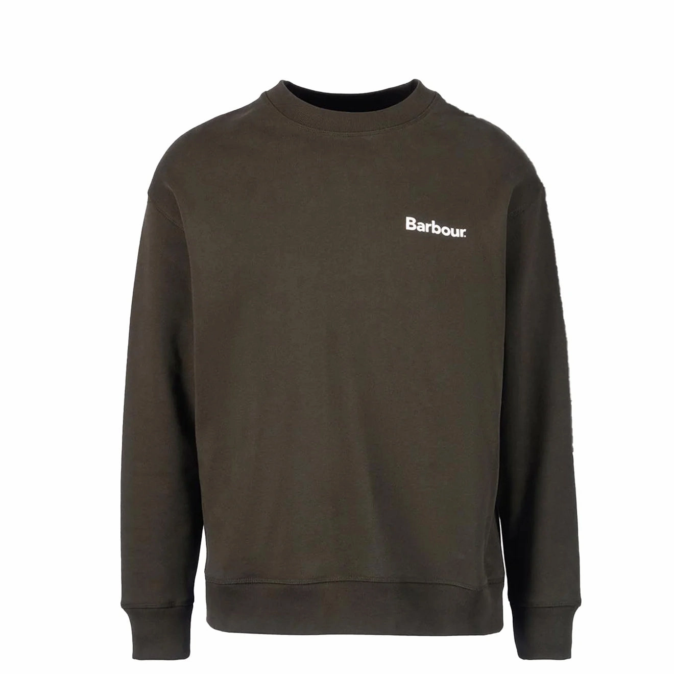 Trending Now Offer Barbour Brushed Nicholas Os Crew Neck Sweatshirt Sage