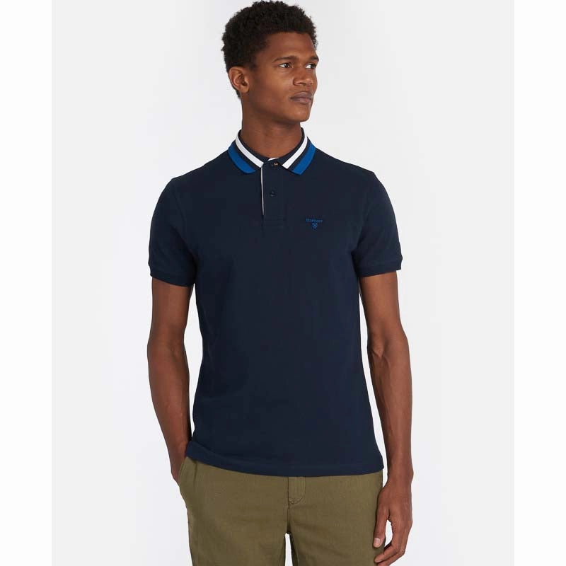 Shop Now Save Flash Sale Now Barbour Hawkeswater Tipped Mens Polo Shirt - Navy
