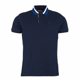 Hot Sale Today Shop Grab Now Barbour Hawkeswater Tipped Mens Polo Shirt - Navy