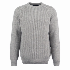 Barbour Horseford Crew Neck Jumper Stone Hot Pick Deal