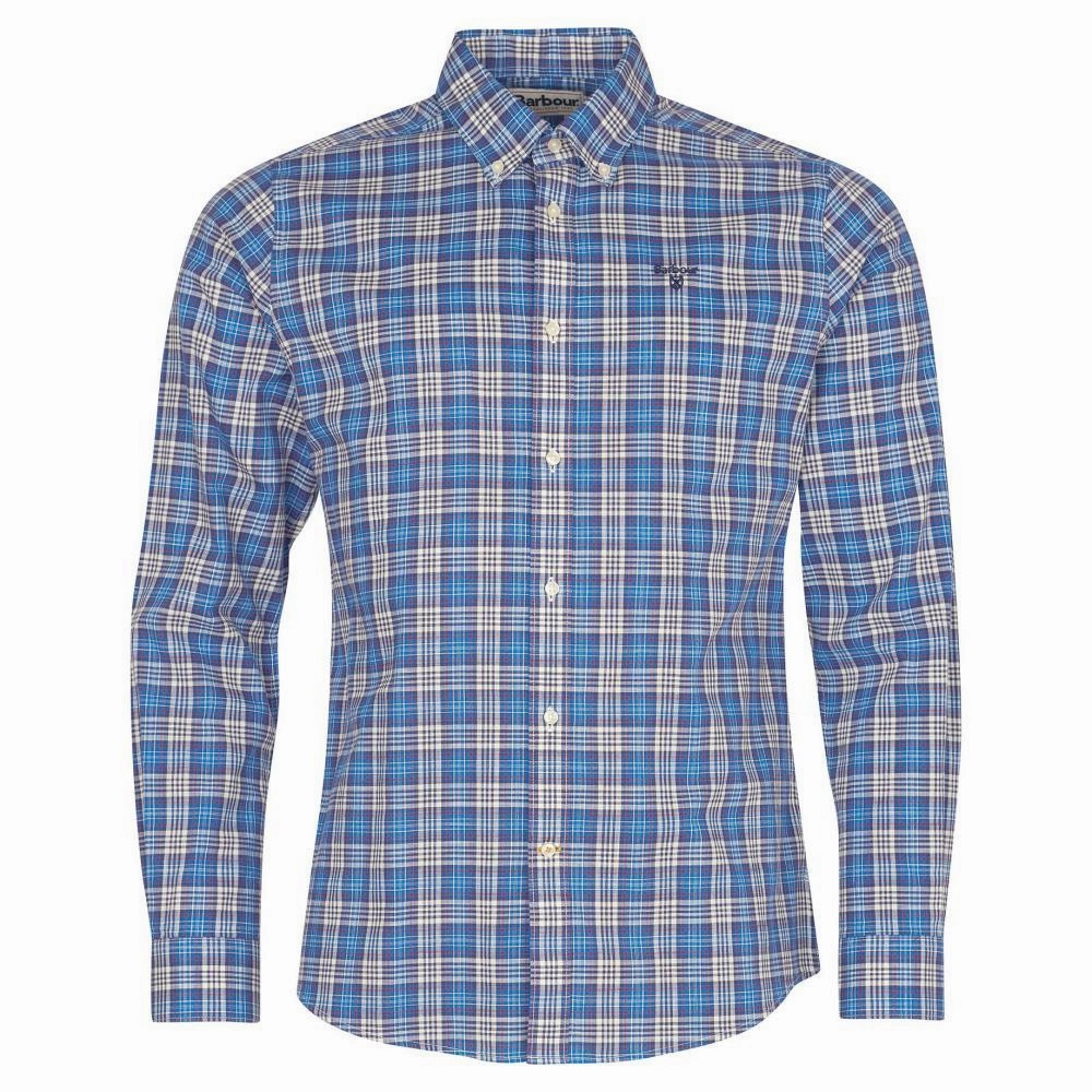 Barbour Spillman Mens Shirt - Blue Flash Sale Alert