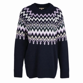 Barbour Womens Midhurst Knit Navy Price Slash Today Flash Pick Today