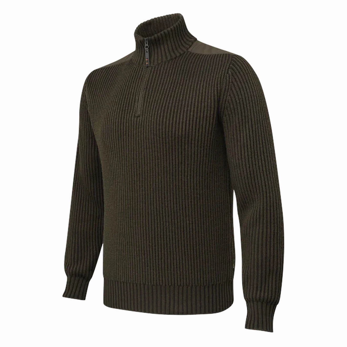 Limited Time Steal MustHave Gift Ideas Beretta Dover Half Zip Tech Sweater Moss / Brownbark