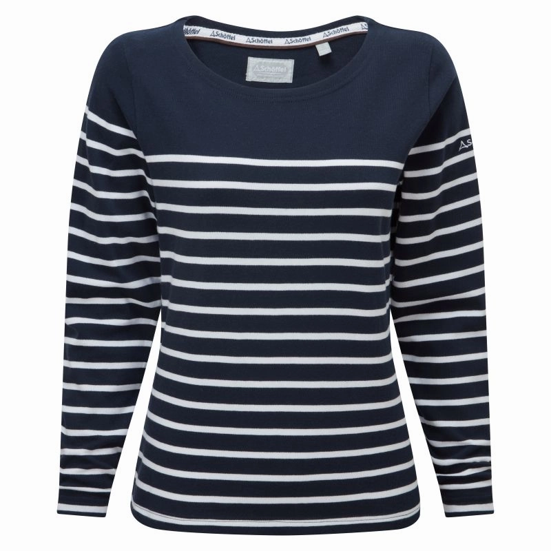 Flash Sale Alert Save More Now Schoffel Beauport Ladies Top - Navy Stripe