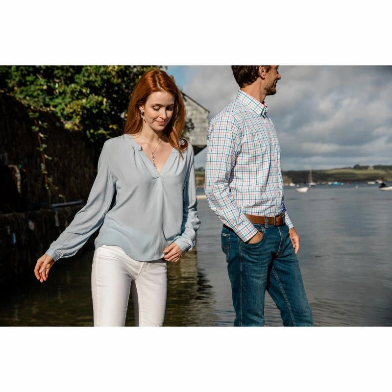 Schoffel Chloe Ladies Blouse - Ice Grey Save More Now