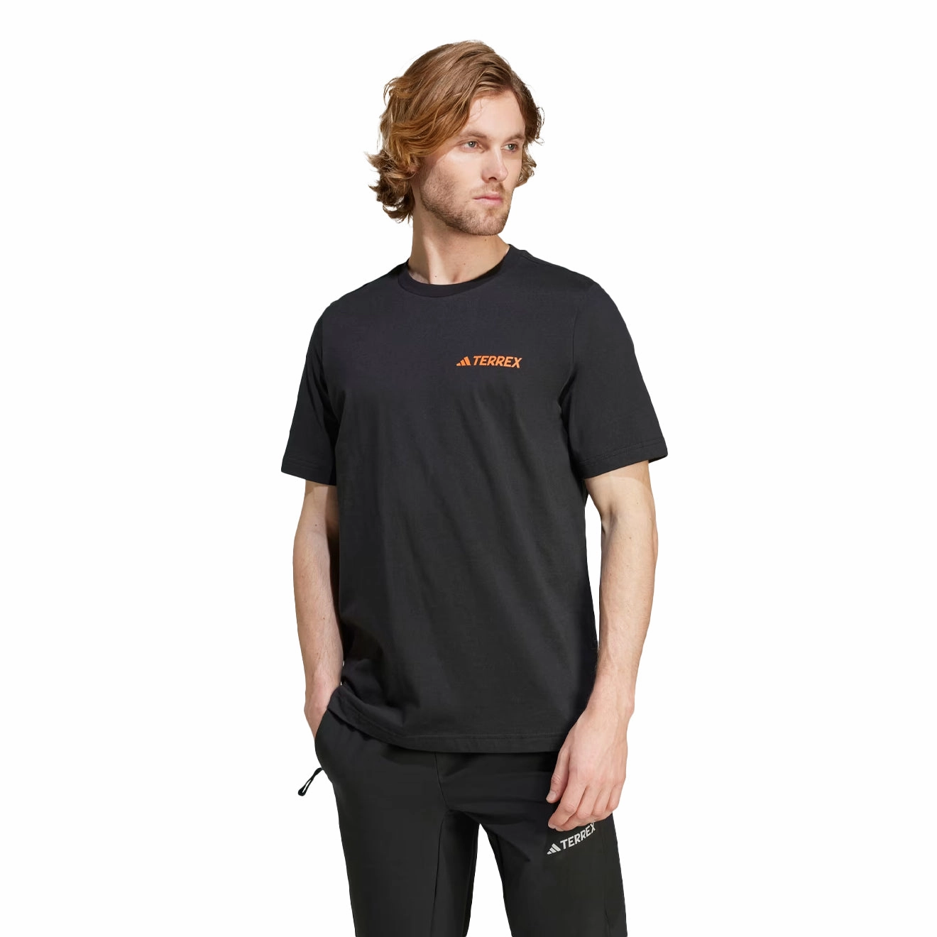 Adidas Terrex Mountain Graphic T-Shirt Black Big Price Drop Perfect Gift Sale