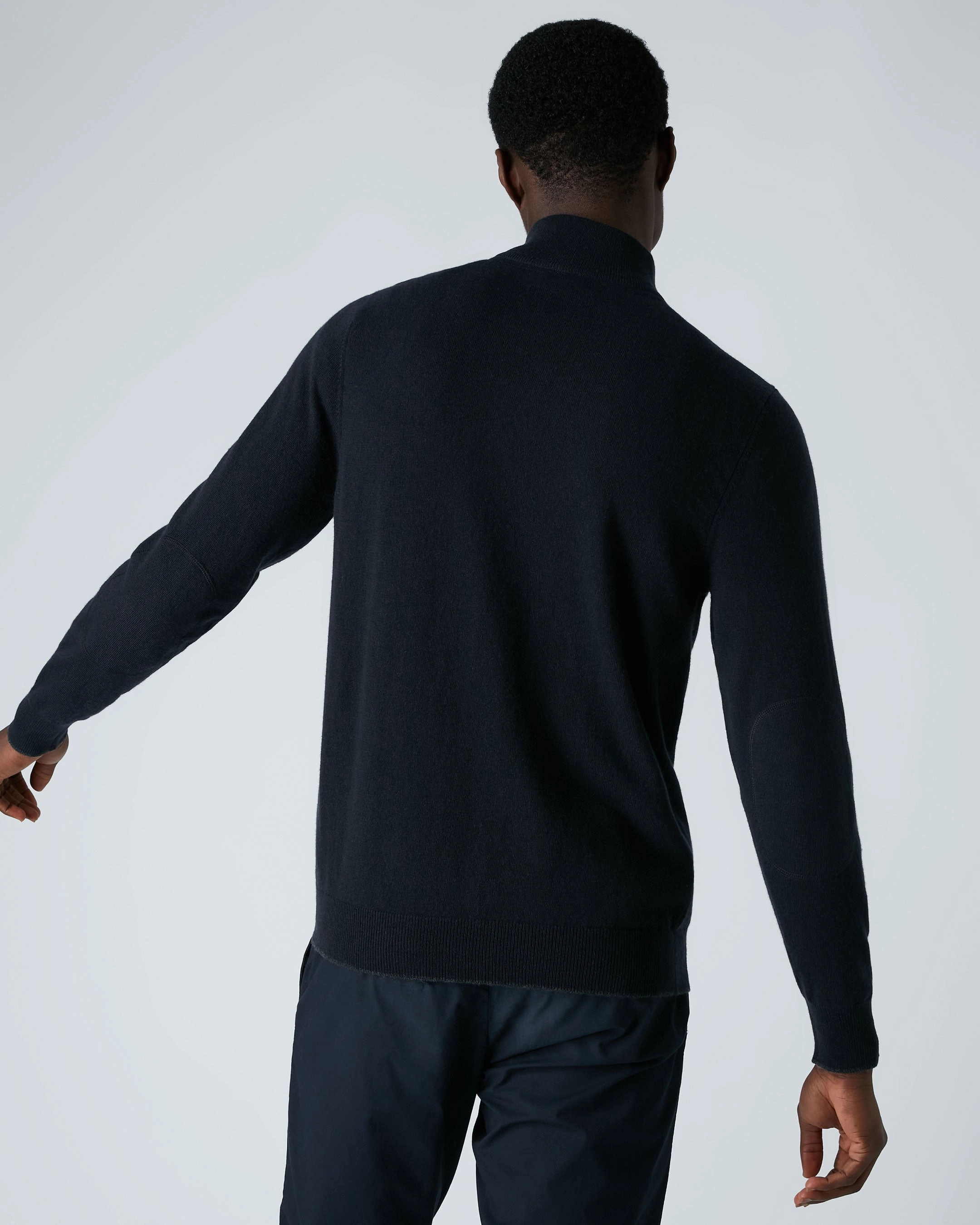 Online Exclusive Steal Men'S Carnaby Half Zip Cashmere Jumper Navy Blue