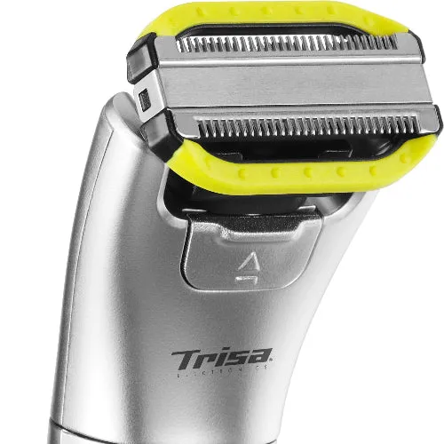 Trisa Hair Cutter 2In1, Silver & Yellow