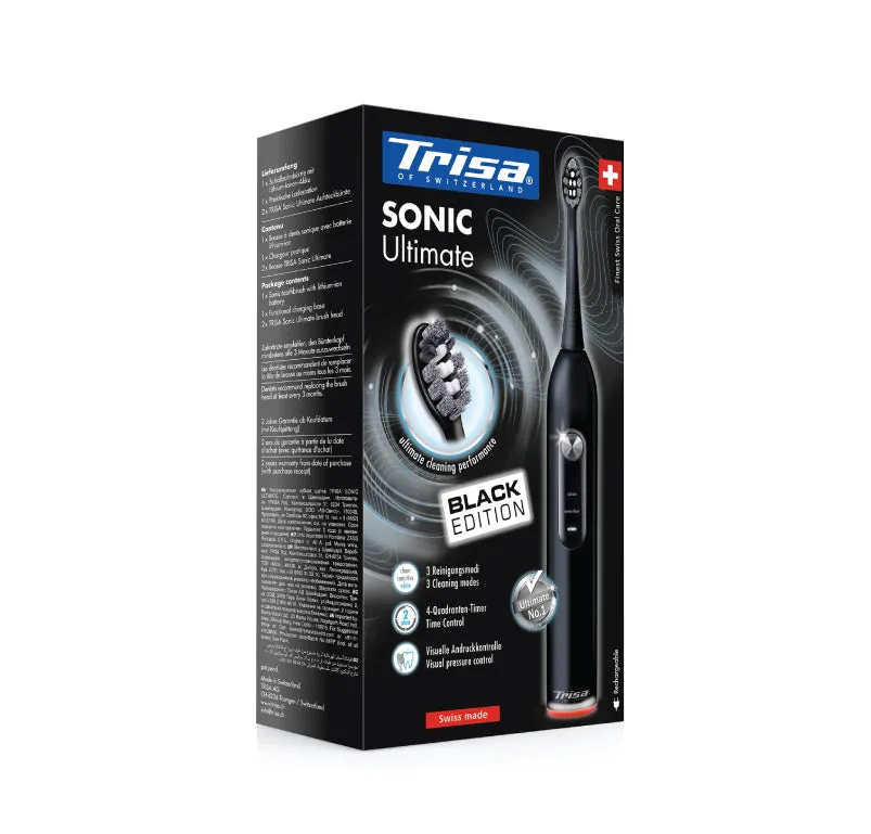 Trisa Toothbrush Replacement, Active Care, Black