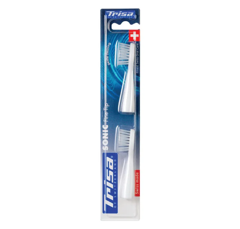 Trisa Toothbrush Replacement, Sonic Ultimate DUO, White