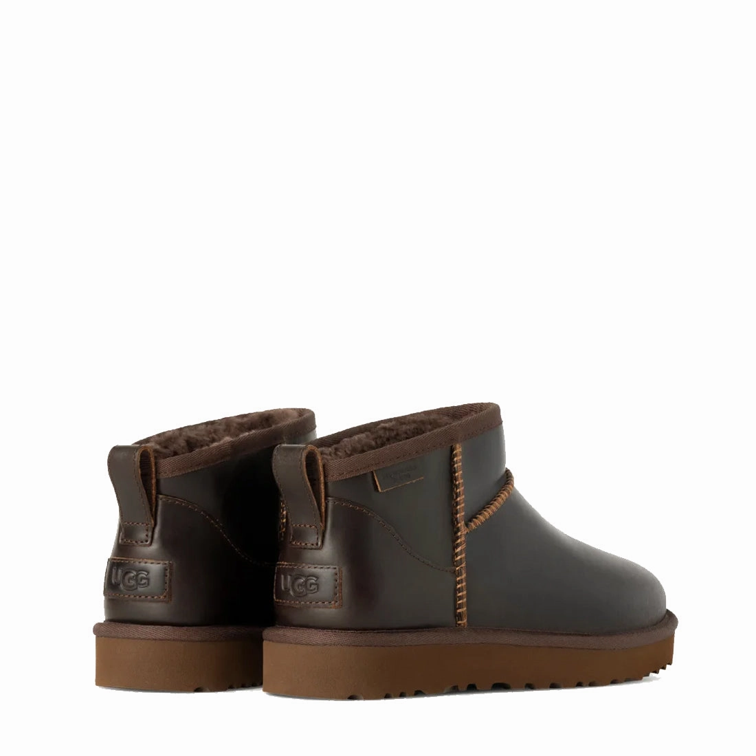 Ugg Womens Classic Ultra Mini Leather Regen Boot Ironwood Grab the Deal Now Instant Savings Deal