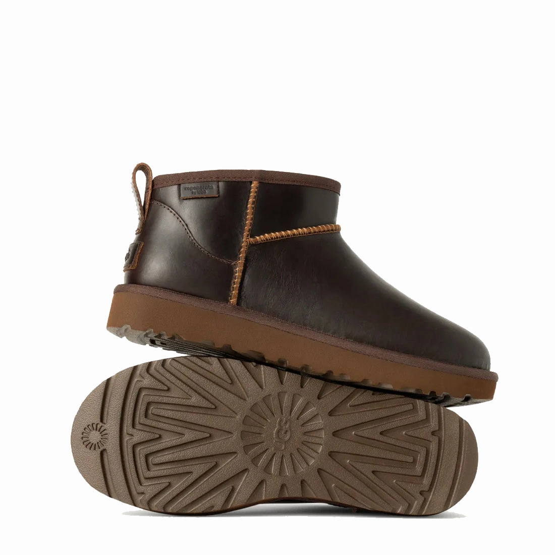 Ugg Womens Classic Ultra Mini Leather Regen Boot Ironwood Todays Steal