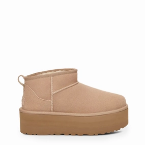 Todays Special Picks Special Offer Inside Ugg Womens Classic Ultra Mini Platform Boot Sand
