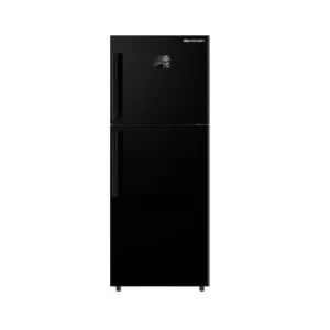 Unionair Top Mount Refrigerator, Two doorNo frost, 370Lit, Black Glass