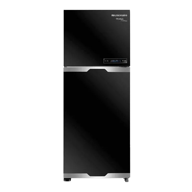 Unionair Top Mount Refrigerator, Two doorNo frost, 420Lit, Black