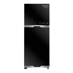 Unionair Top Mount Refrigerator, Two doorNo frost, 420Lit, Black