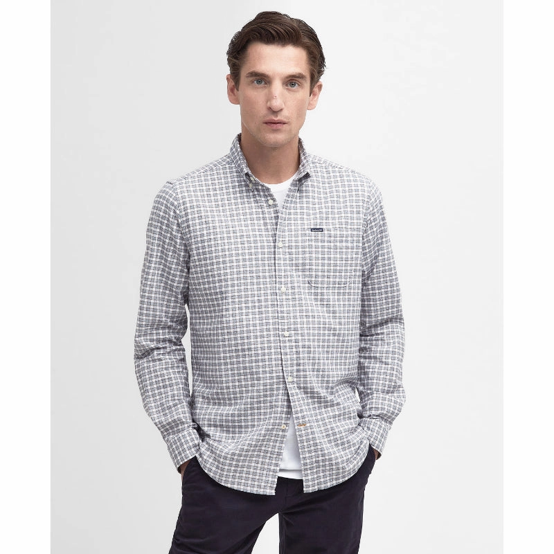 Online Exclusive Steal Flash Deal Alert Barbour Banner Mens Tailored Fit Shirt  - Chambray