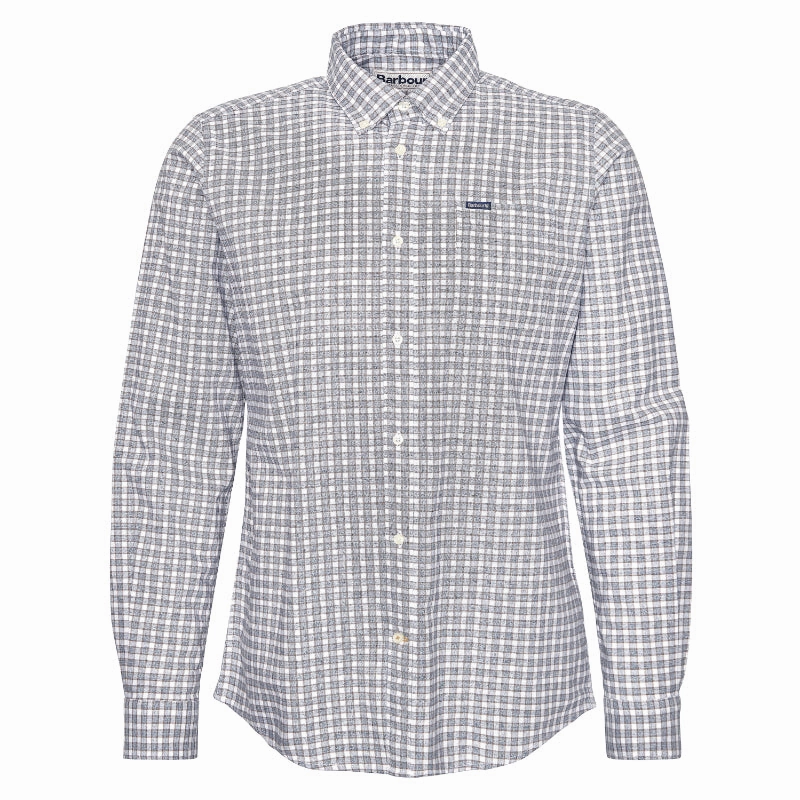 Barbour Banner Mens Tailored Fit Shirt  - Chambray Hot Pick Deal Steal Todays Offer