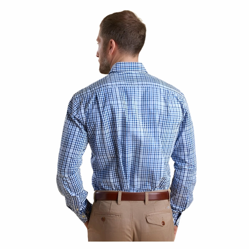Limited Stock Offer Barbour Holker Regular Fit Mens Shirt - Blue