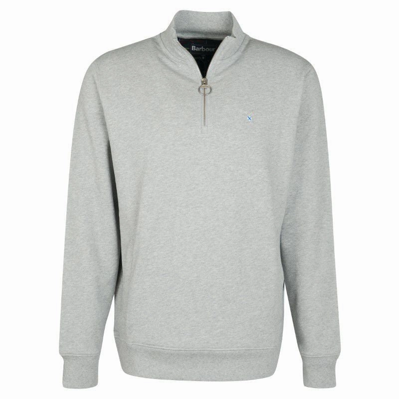 Todays Best Deal Steal the Deal Now Barbour Rothley Half Zip Mens Jumper - Grey Marl