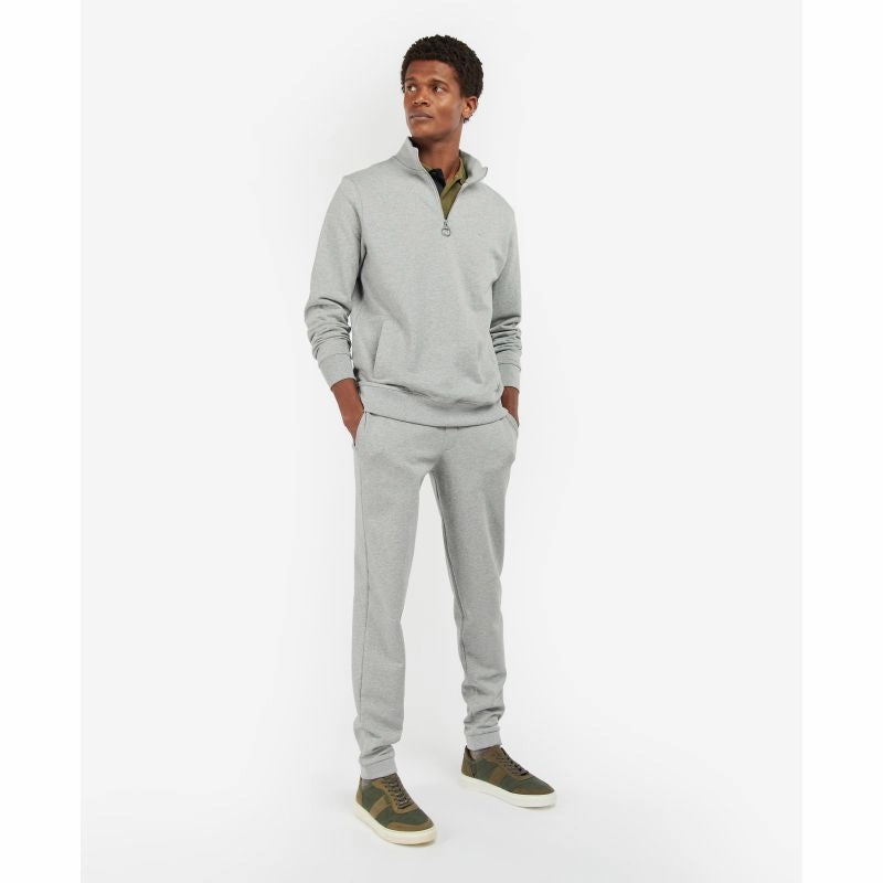 Barbour Rothley Half Zip Mens Jumper - Grey Marl Special Steal Event