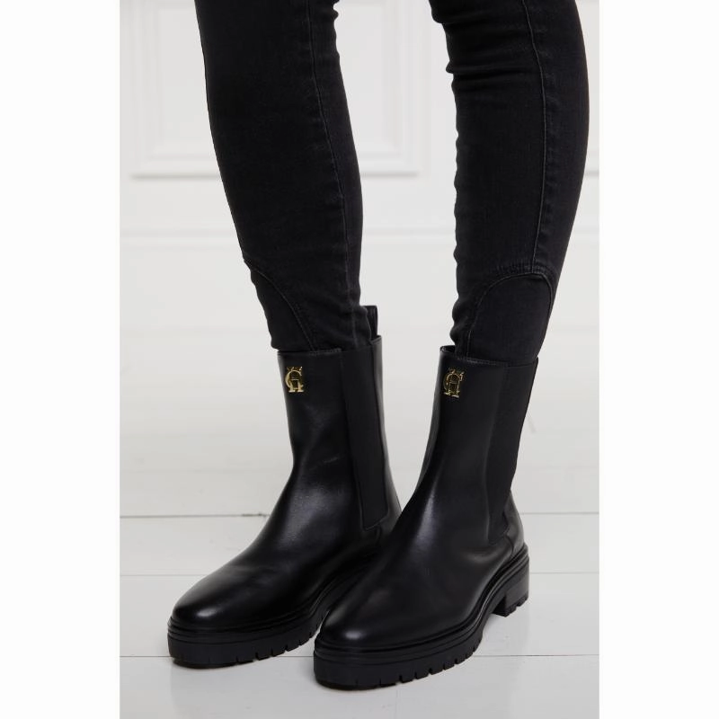 Daily Clearance Deal Holland Cooper Astoria Ladies Ankle Boots - Black